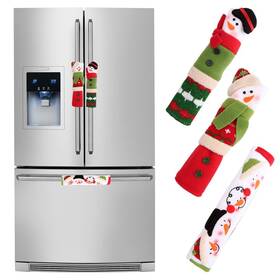 Christmas Fridge Handle Covers 615200134785 3 Pcs Regrigerator Door Kitchen Appliance