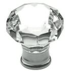 4323.260 Chrome 1-3 16 Baldwin Faceted Cabinet Crystal Polished Drawer " Knob