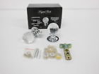 3071cpa Chrome Krystal 2.5- Rose Touch York Passive Doorknob Love