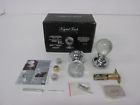 3607cpr Chrome Privacy York 2.5- Doorknob Krystal Touch Globe