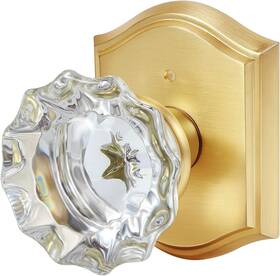Clctk 445050953983 Premium Glass Door Knobs Bathroom Bedroom With Lock Privacy