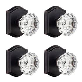 B08cxx6y61 Clctk 4-pack Glass Dummy Door Knobs Inactive Crystal Half-dummy For Closets