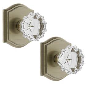 B0dpkt86y8 Clctk Crystal Glass Dummy Door Knob Bifold Closet Handles Non-turning