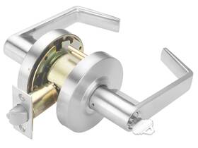 Clg-8571-entry-us26d Clg Hardware Commercial Lever Door Lock - Heavy-duty Locking Handle Des
