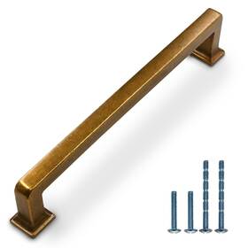 3818ae160 Coinkoly 10 Pack 6.3 Inch 160mm Vintage Antique Brass Cabinet Pulls Kitchen Handl