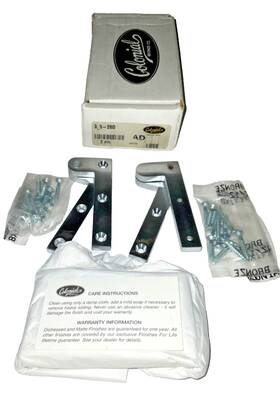 5-26d Colonial 3 Bronze #5 Series Satin Chrome Pivot Hinges Hardware Nos