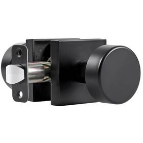 Coolnews 658359052920 Black Passage Door Knobs Interior Heavy Duty Square Moder