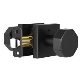 Coolnews 658359052951 Matte Black Door Knobs Interior Privacy Knob With Lock For Bedr