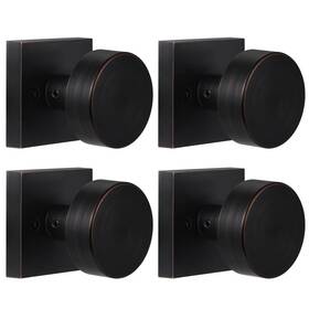 B0dc9nvgh5 Coolnews 4 Pack Oil Rubbed Bronze Dummy Door Knobs Interior Single Sided Square