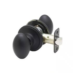 Copper Creek 313115013002 Egg Black Passage Hall/closet Door Knob