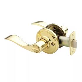 Copper Creek 445006044048 Waverlie Polished Brass Privacy Bed/bath Door Handle