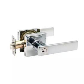 Copper Creek 445007815869 Craftsman Remi Polished Stainless Keyed Entry Door Handle