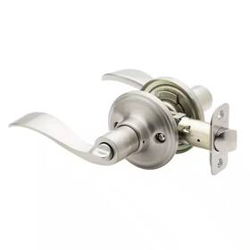 Copper Creek 711181130874 Waverlie Satin Stainless Privacy Bed/bath Door Handle