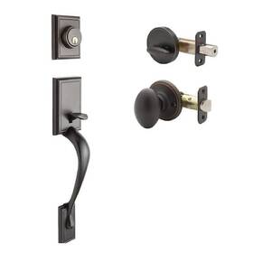 Copper Creek 849386004765 Fashion Tuscan Bronze Door Handleset And Egg Knob Trim