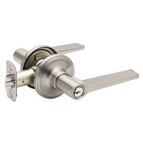 Zl2240ss Copper Creek 849386006257 Contemporary Keyed Entry Zane Non-handed Lever Satin Nickel