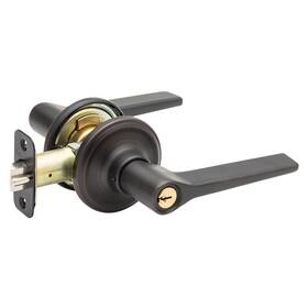 Zl2240tb Copper Creek 849386006318 Contemporary Keyed Entry Zane Non-handed Lever Tuscan Bronze
