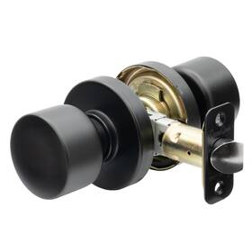 Copper Creek 849386043504 Metro Passage Function Round Rosette Door Knob In Black