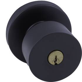 Copper Creek 849386043528 Metro Entry Function With Round Rosette Door Knob In Black