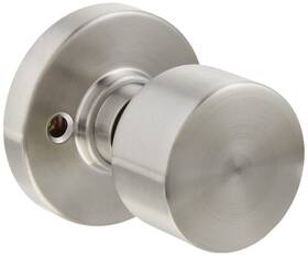 Copper Creek 849386043634 Metro Half-dummy Function With Round Rosette Door Knob In Satin Stainless