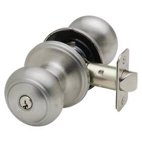 Ck2040ss Copper Creek 878898000989 Colonial Door Knob Keyed Entry Function 1 Pack Satin Stainless