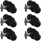 Bk2030bc-6 Copper Creek Ball Door Knob Privacy Function 6 Pack Black