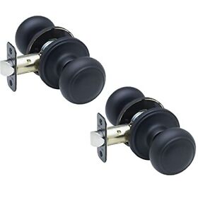 Ck2020bc-2 Copper Creek Colonial Door Knob Passage Function 2 Pack In Black