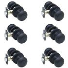 Ck2020bc-6 Copper Creek Colonial Door Knob Passage Function 6 Pack In Black