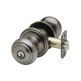Ck2040an Copper Creek Colonial Door Knob Keyed Entry Function 1 Pack Antique Nickel