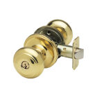 Ck2040pb Copper Creek Colonial Knob Keyed Entry Function Polished Brass