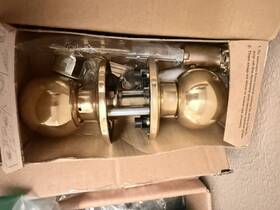 Fd903 Copper Creek Polished Gold Round Metal Door Knob Lpn Pm 3604