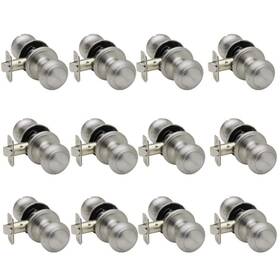 Ck2020ss-12 Copper Creek Hardware Colonial Satin Stainless Passage Door Knob 12-pack