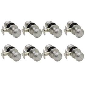 Ck2020ss-8 Copper Creek Hardware Colonial Satin Stainless Passage Door Knob 8-pack
