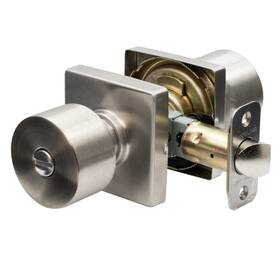 Mks2030ss Copper Creek Metro Privacy Function Square Rosette Door Knob In Satin Stainles