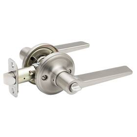 Zl2230ss Copper Creek Contemporary Privacy Zane Non-handed Lever Satin Nickel