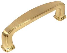 4389bb Cosmas 10 Pack Brushed Brass Modern Cabinet Hardware Handle Pull - 3 Inch