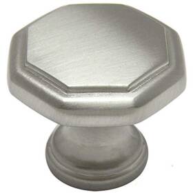 B00ky2tyco Cosmas 10 Pack 5181sn Satin Nickel Cabinet Hardware Octagon Knob - 1-1/4