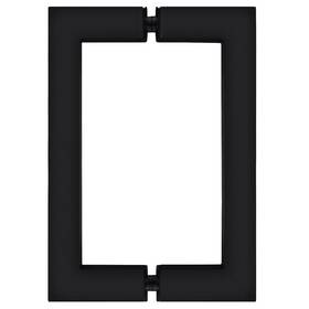 Sq6x6mbl Crl Matte Black 6 Inch X Sq Series Square Tubing Back-to-back Pull Ha