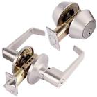 Cv1501seus15 Toledo Fine Locks Double Cylinder Satin Nickel Keyed Entry Combo