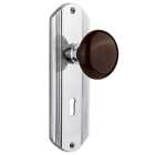640699 Decbrn Mrt 214 Kh Nostalgic Warehouse Brown Porcelain Solid Brass Mortise Backset 640697108339