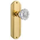640698 Deccry Sd Nk Nostalgic Warehouse Crystal Solid Brass Single Dummy Knob 640697061078