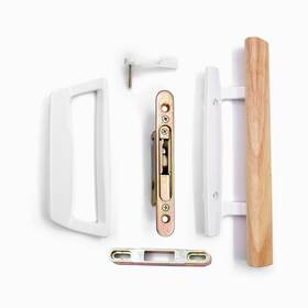 Decebalus 704090595384 Sliding Glass Patio Door Handle Replacement Set With Mortise Lock 45 Keyway
