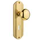 640691 Decnyk Prv 238 Kh Nostalgic Warehouse Newyork Solid Brass Privacy Knobset Rose 640697053721