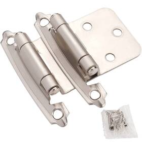 Decobasics 649754043866 Cabinet Hinges Brushed Nickel For Kitchen Cabinets Doors 10 Pair