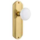 640694 Decwhi Psg 238 Nk Nostalgic Warehouse Porcelain Solid Brass Passage Knobset Rose 640697053974
