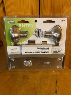 E-2330 Defender Security Mortise Lockset Stainless Steel Sealed 8152