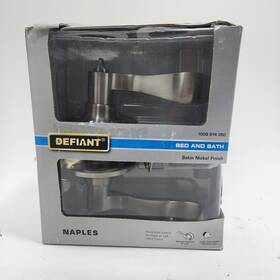 32lyex701b Defiant 050134008243 Naples Satin Nickel Bed/bath Door Lever