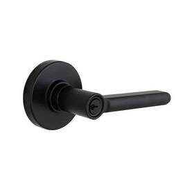 Defiant 050134010475 Tonebridge Matte Black Keyed Entry Door Lever With Round Rose