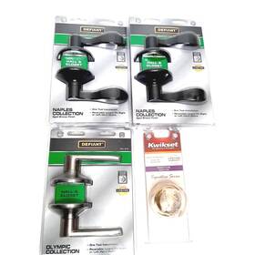 1002 Defiant 050134991040 Lot Of 3 Naples Collection Door Handles Hall And Closet 1 Kwikset Dummy
