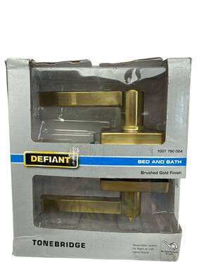 1007790004 Defiant Tonebridge Privacy Bed And Bath Lever Brushed Gold New