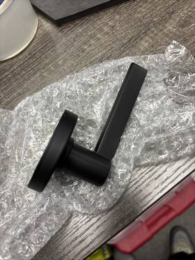 1008789589 Defiant Tonebridge Dummy Lever Round Rose Matte Black Set Of 4 New